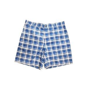 Southern Tide men's 'The Skipjack' short blue Plaid size 36x9 cotton